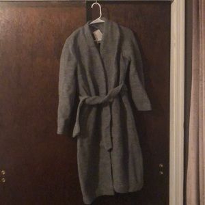 Brand New H&M Grey Wool Blend Coat size 6